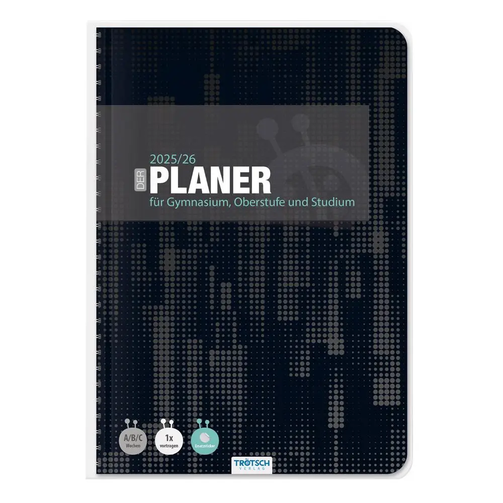 Cover: 9783988025197 | Trötsch Gymnasialplaner Dark 25/26 | Trötsch Verlag | Kalender