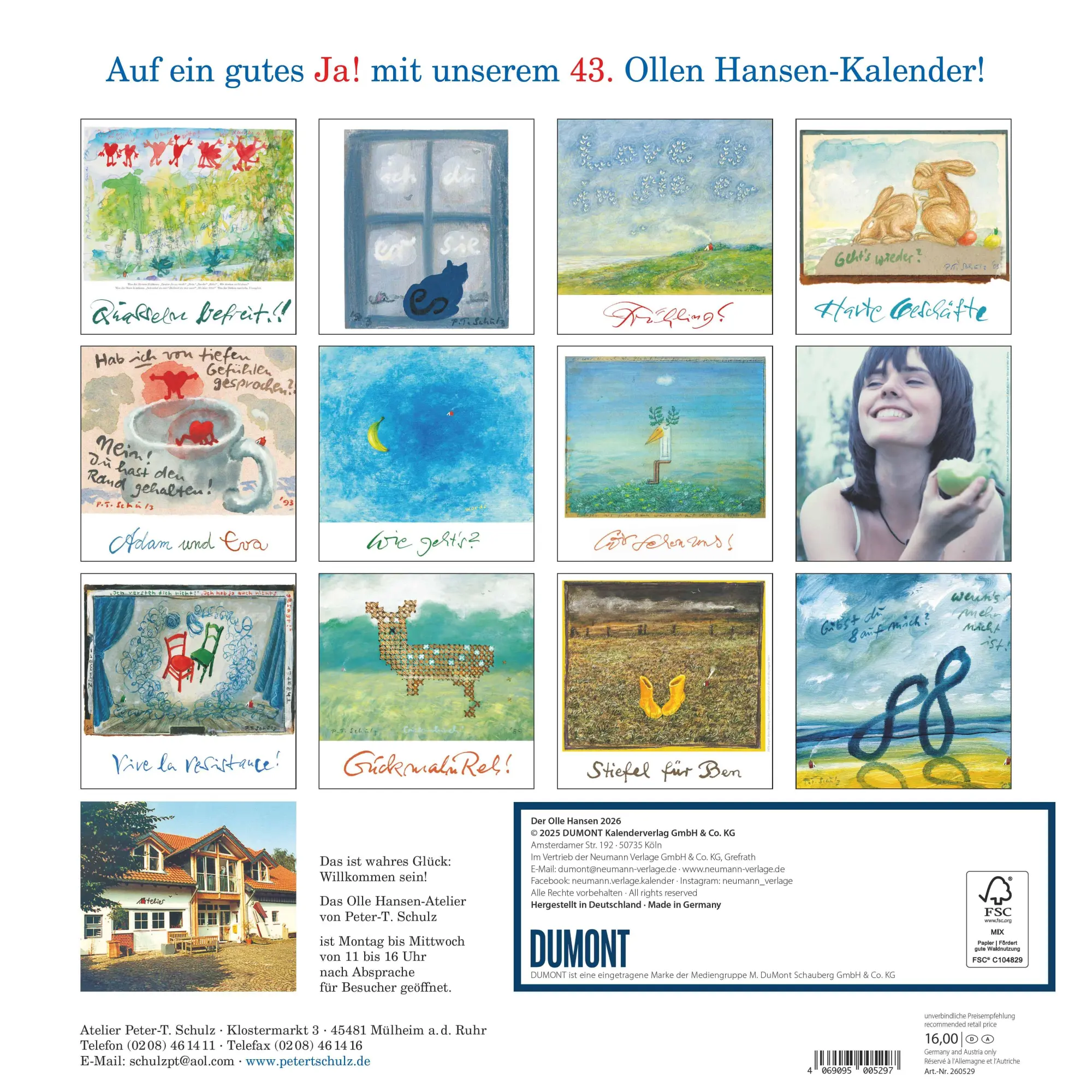 Rückseite: 4069095005297 | Der Olle Hansen 2026 - Von Pit Schulz - Broschürenkalender - Format...