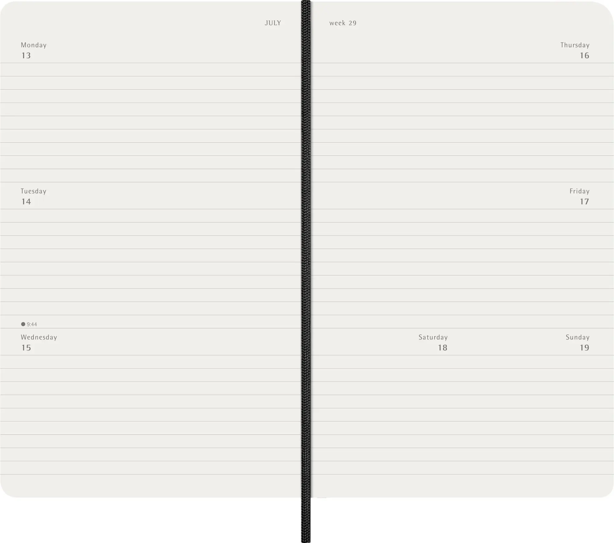 Bild: 8056999275297 | Moleskine 12 Monate Wochen Notizkalender 2026, Large/A5, 1 Wo = 2...