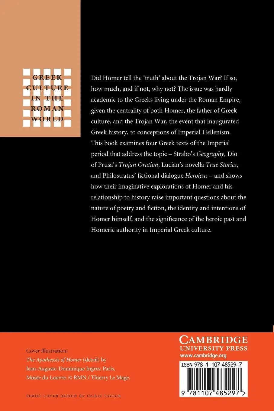 Rückseite: 9781107485297 | Homer between History and Fiction in Imperial Greek Literature | Kim