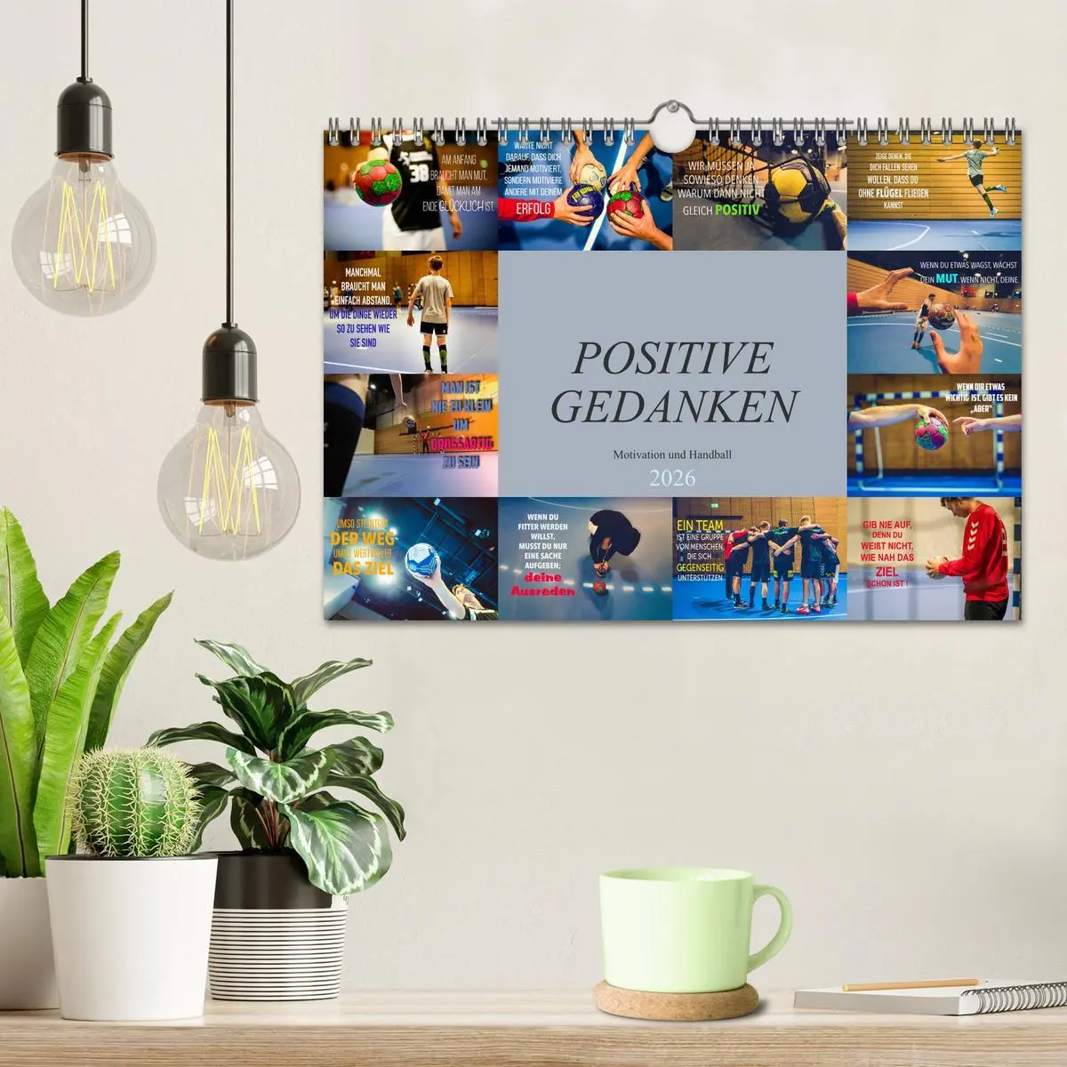 Bild: 9783457685297 | Positive Gedanken - Motivation und Handball (Wandkalender 2026 DIN...