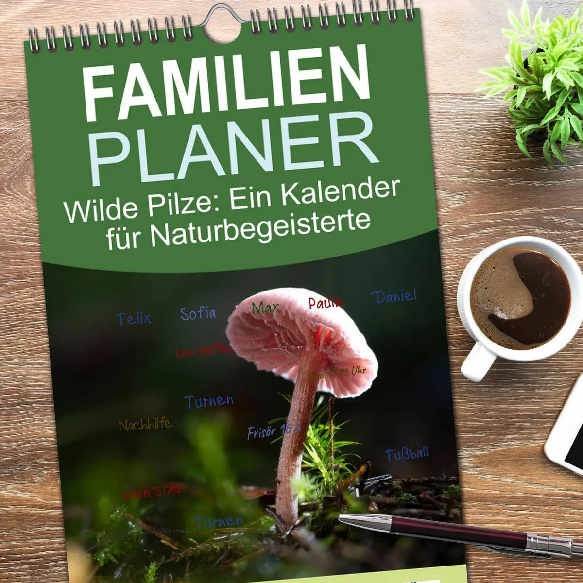 Bild: 9783516605297 | Familienplaner 2026 - Wilde Pilze: Ein Kalender für...