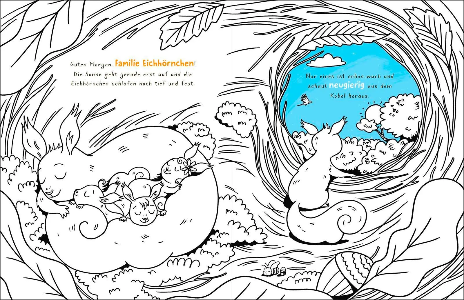 Bild: 9783629015297 | Mal doch mal! - Das kleine Eichhörnchen besucht die Tierkinder | Buch