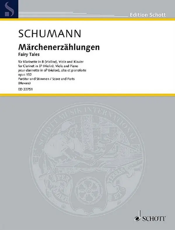 Cover: 9790001165297 | Märchenerzählungen op. 132 | Robert Schumann | Broschüre | Deutsch