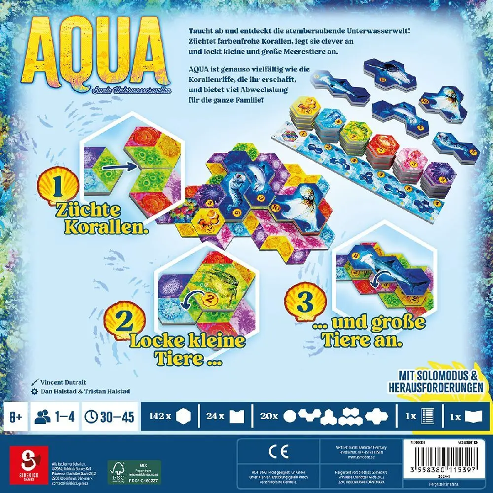 Bild: 3558380115397 | Aqua: Bunte Unterwasserwelten | Dan Halstad (u. a.) | Spiel | SIDD0001