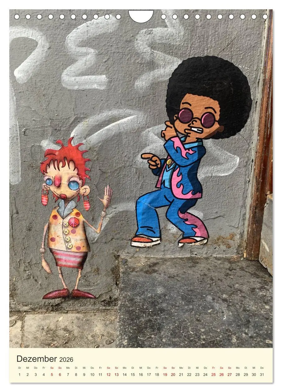 Bild: 9783516385397 | Hamburg StreetArt Classics (Wandkalender 2026 DIN A4 hoch),...