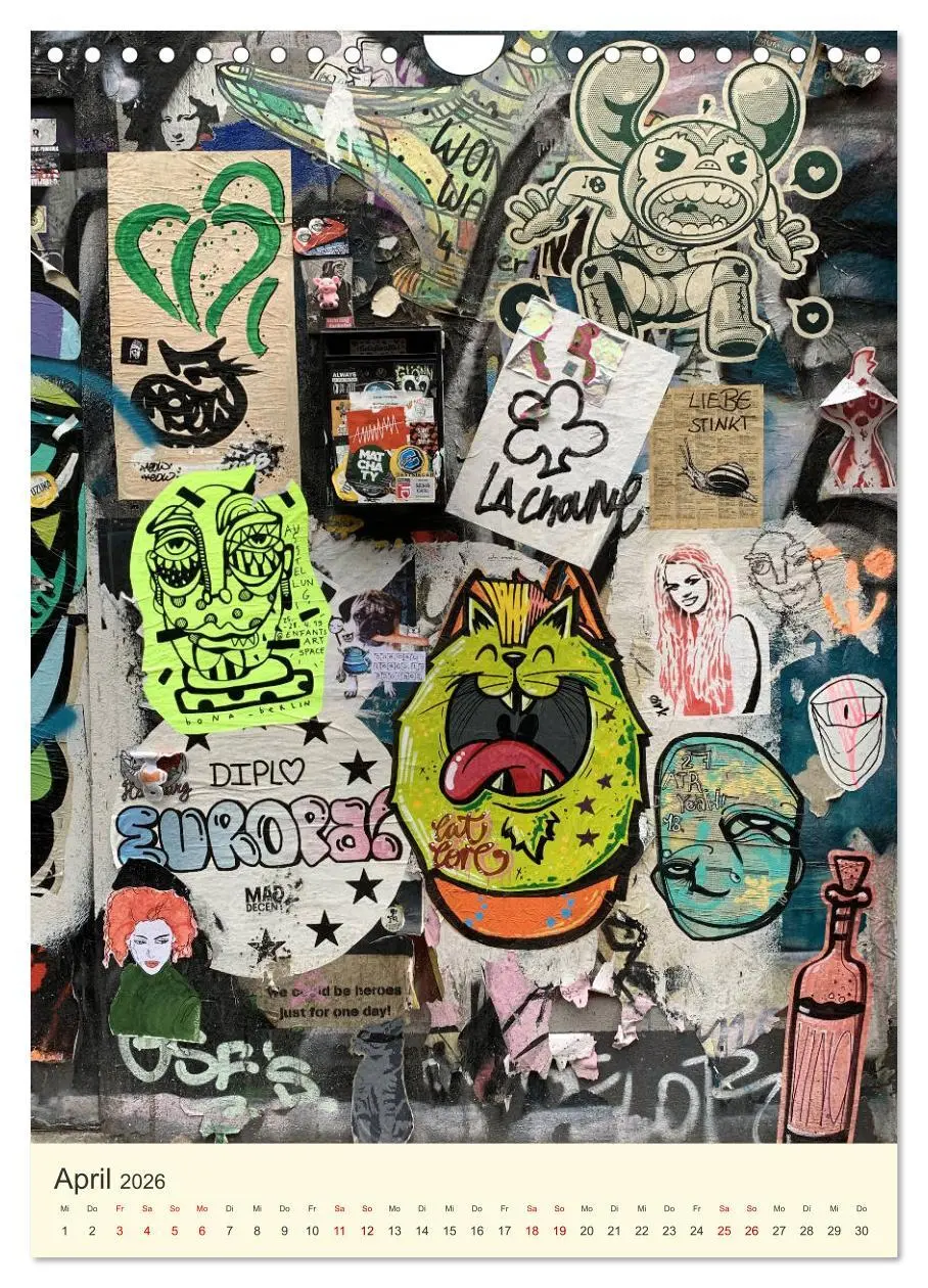 Bild: 9783516385397 | Hamburg StreetArt Classics (Wandkalender 2026 DIN A4 hoch),...