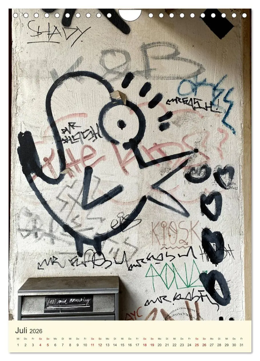 Bild: 9783516385397 | Hamburg StreetArt Classics (Wandkalender 2026 DIN A4 hoch),...