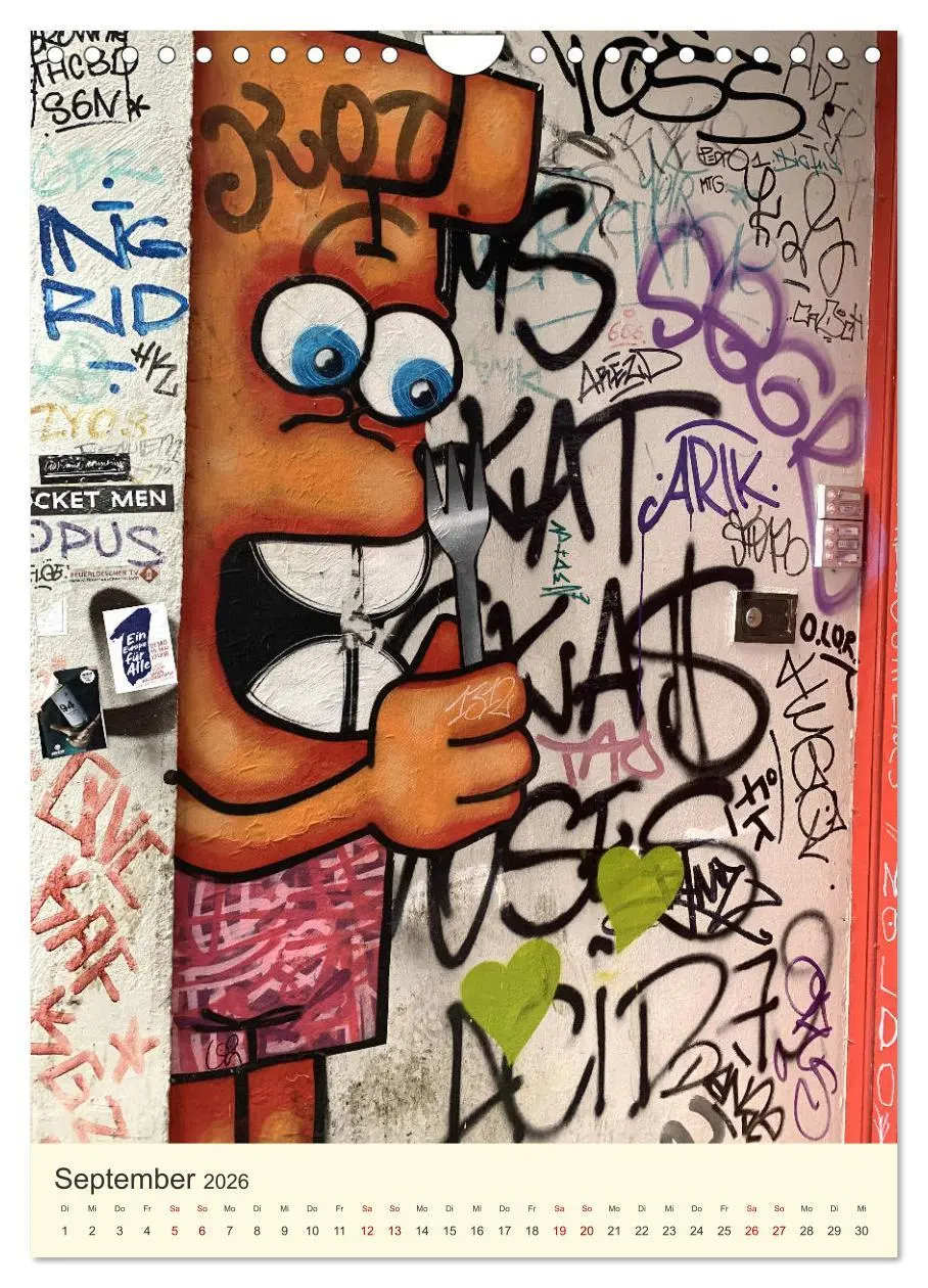 Bild: 9783516385397 | Hamburg StreetArt Classics (Wandkalender 2026 DIN A4 hoch),...