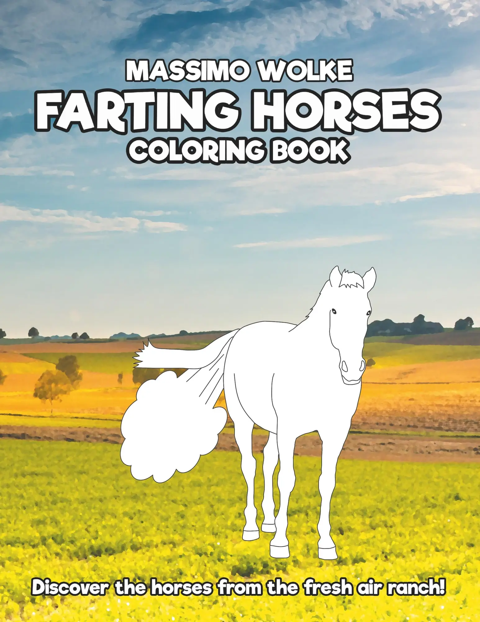 Cover: 9783752835397 | Farting Horses - Coloring Book | Massimo Wolke | Taschenbuch | 44 S.
