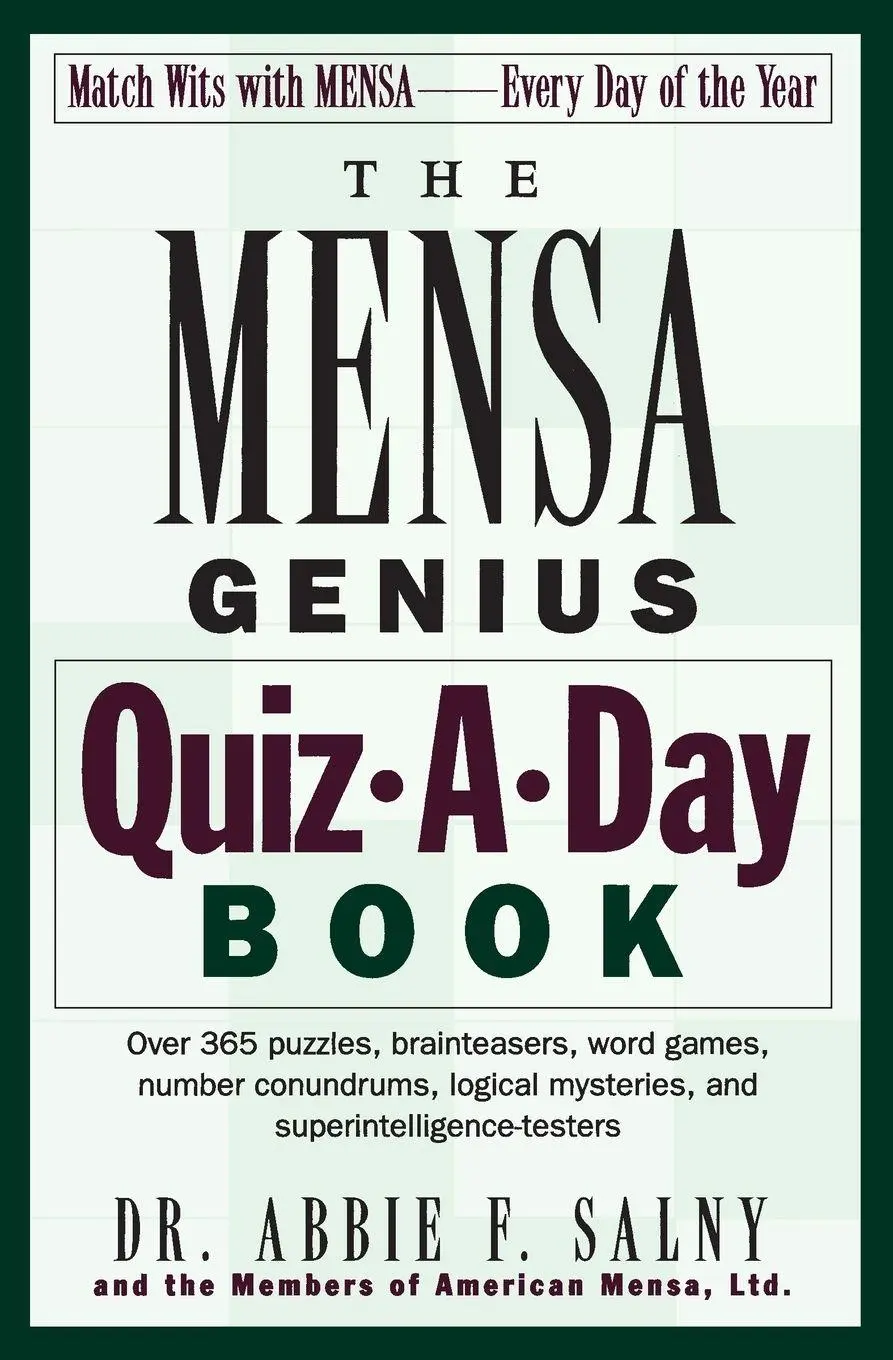 Cover: 9780201135497 | The Mensa Genius Quiz-A-Day Book | Abbie F. Salny (u. a.) | Buch