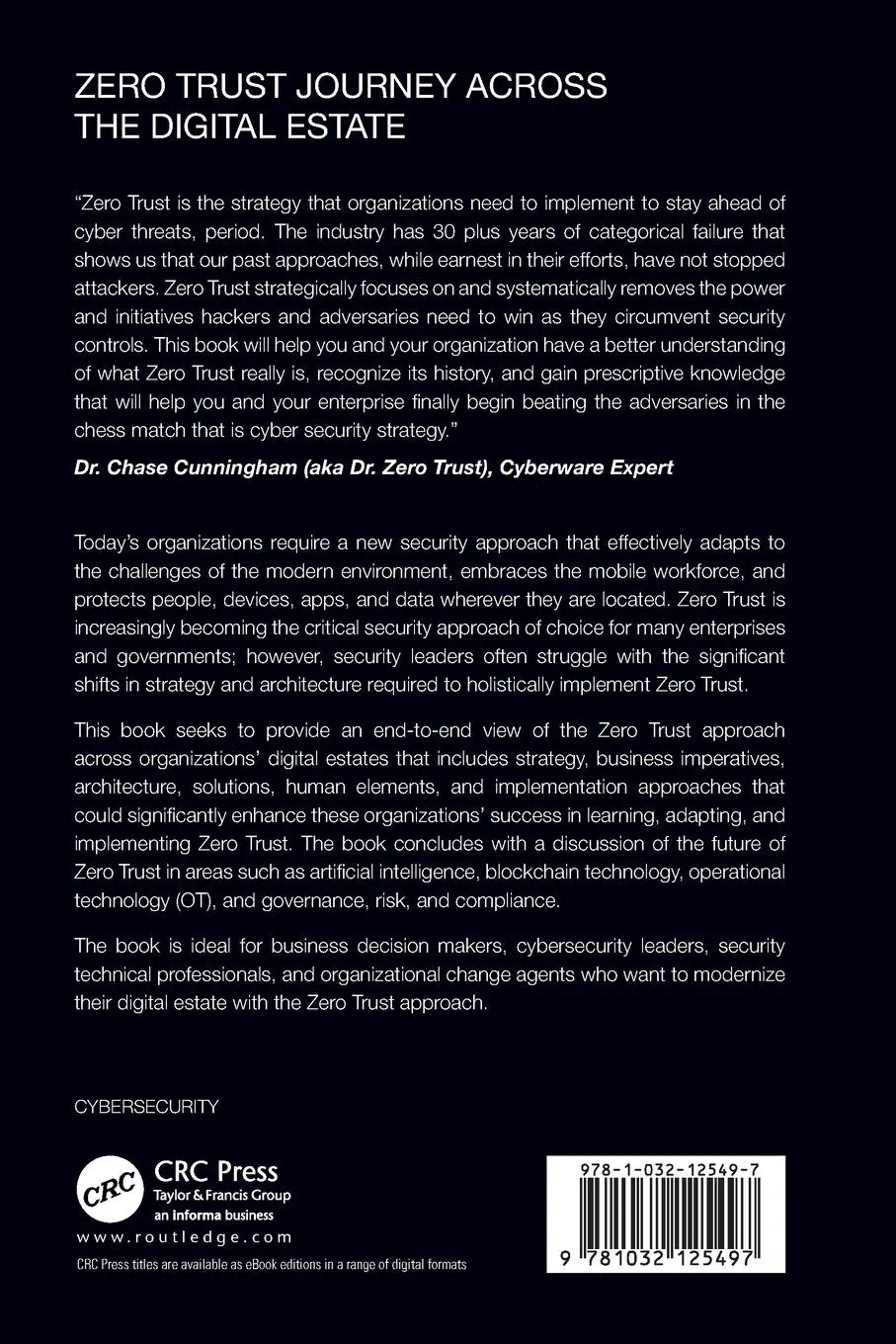 Rückseite: 9781032125497 | Zero Trust Journey Across the Digital Estate | Abbas Kudrati (u. a.)