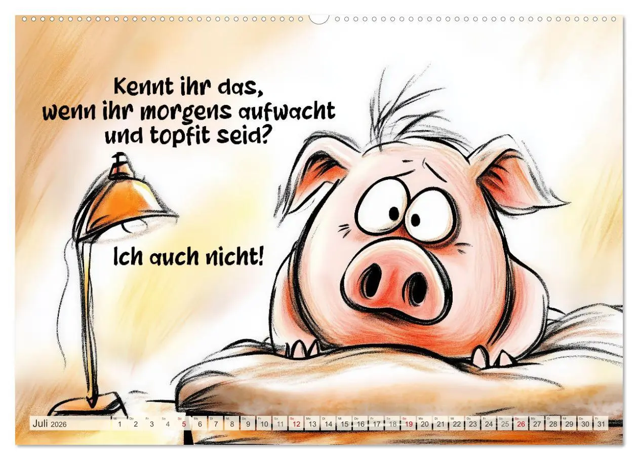 Bild: 9783457285497 | Saugute Schweinesprüche (hochwertiger Premium Wandkalender 2026 DIN...