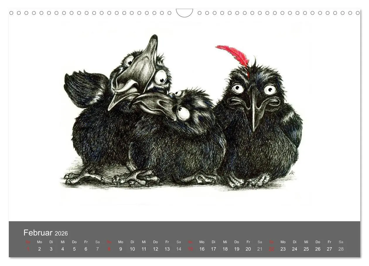 Bild: 9783516205497 | owls &amp; friends 2026 (Wandkalender 2026 DIN A3 quer), CALVENDO...