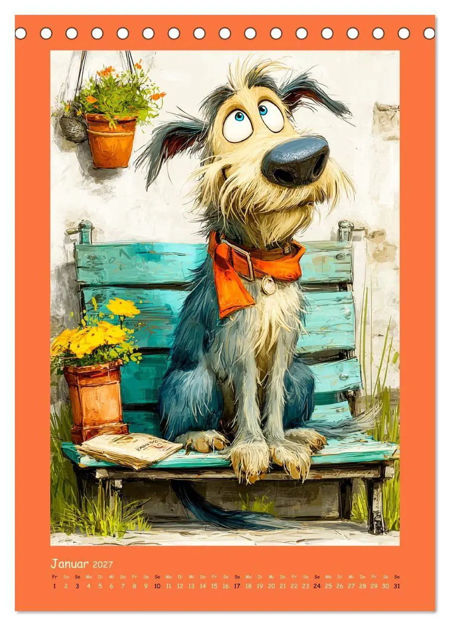 Bild: 9783516825497 | Glückliche Tiere. Ein lieblicher Kinderkalender (Tischkalender 2027...
