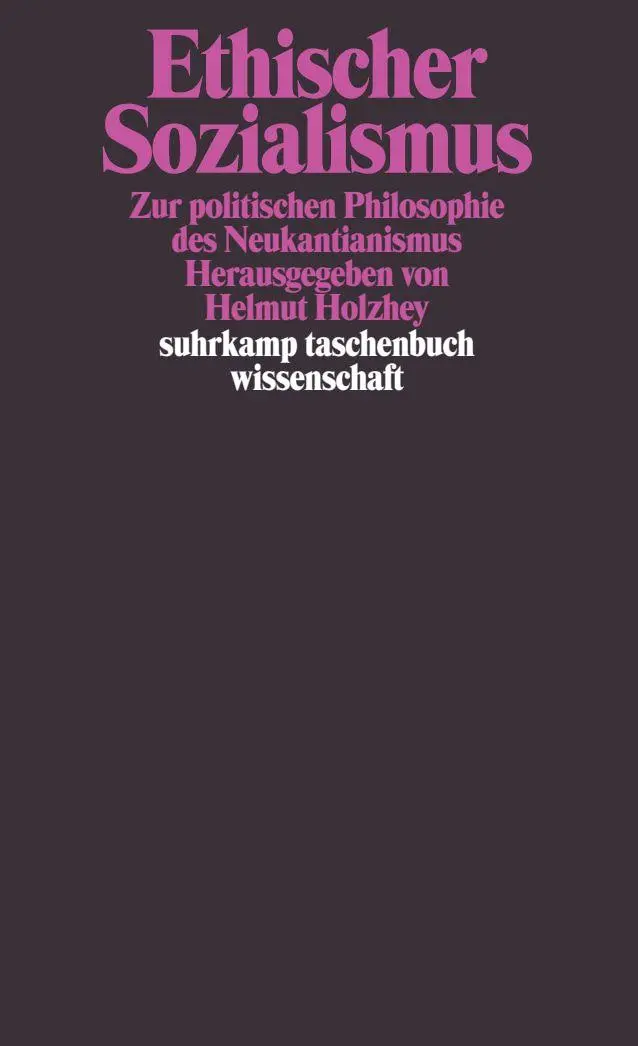 Cover: 9783518285497 | Ethischer Sozialismus | Helmut Holzhey | Taschenbuch | 352 S. | 1994