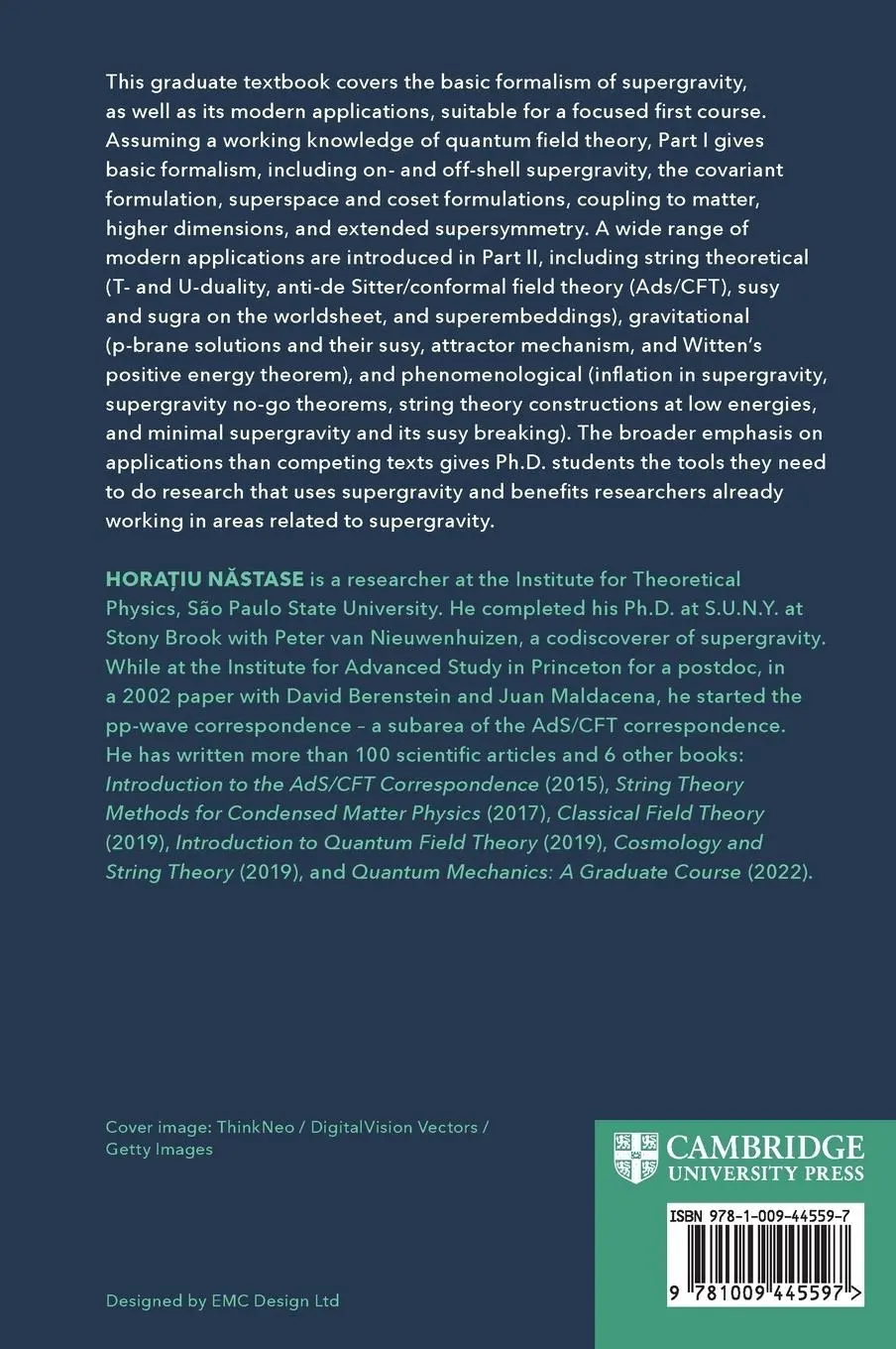 Rückseite: 9781009445597 | Introduction to Supergravity and its Applications | Hora¿iu N¿stase
