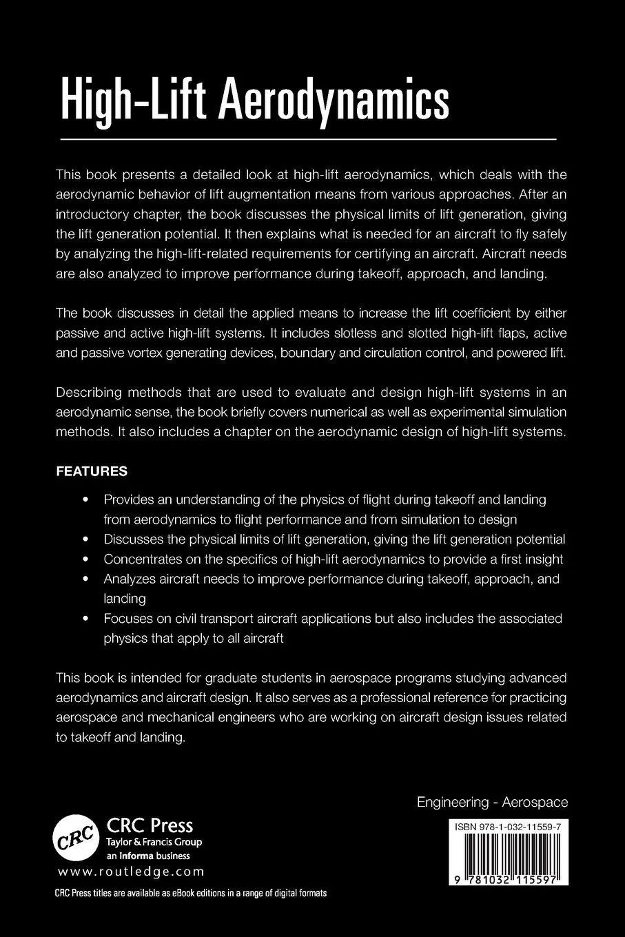 Rückseite: 9781032115597 | High-Lift Aerodynamics | Jochen Wild | Taschenbuch | Englisch | 2024