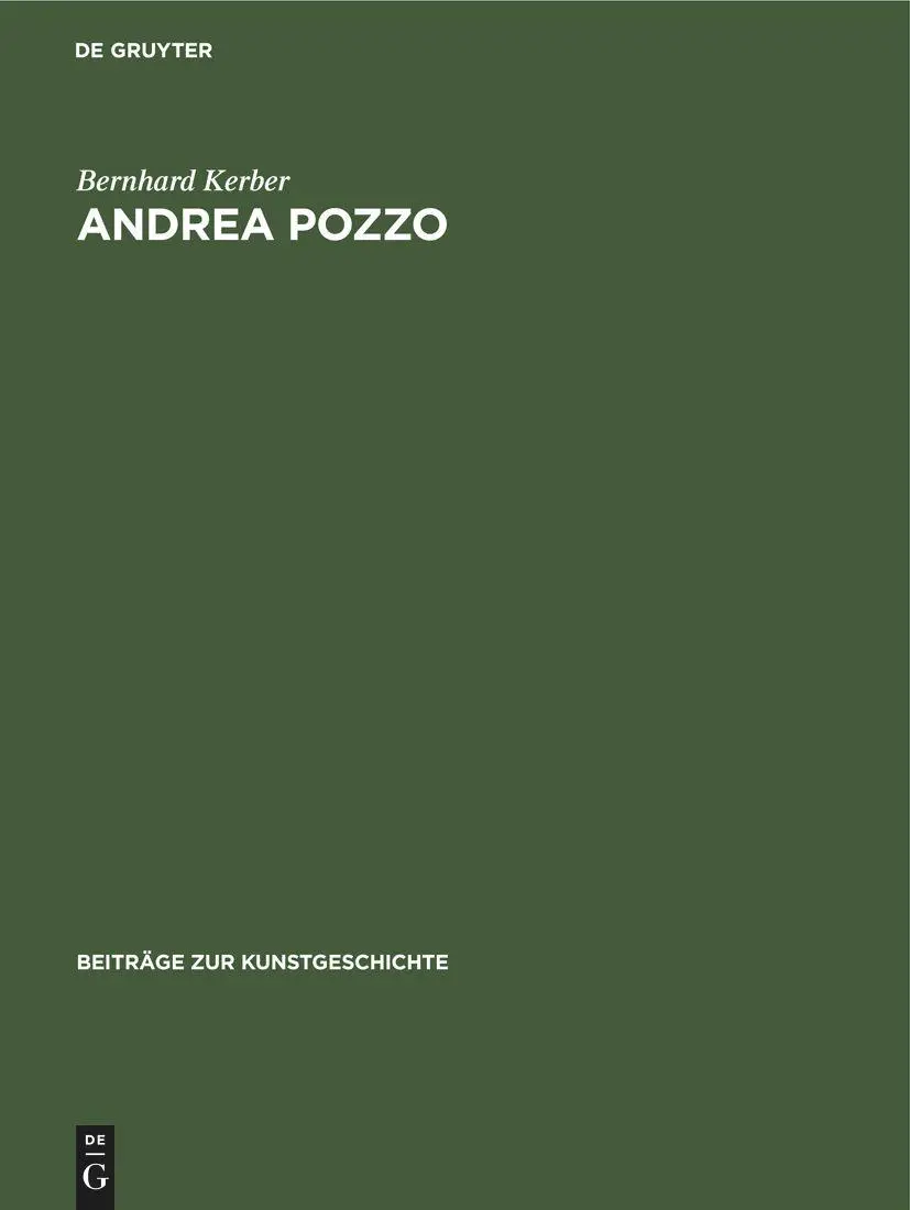 Cover: 9783112415597 | Andrea Pozzo | Bernhard Kerber | Buch | Deutsch | De Gruyter