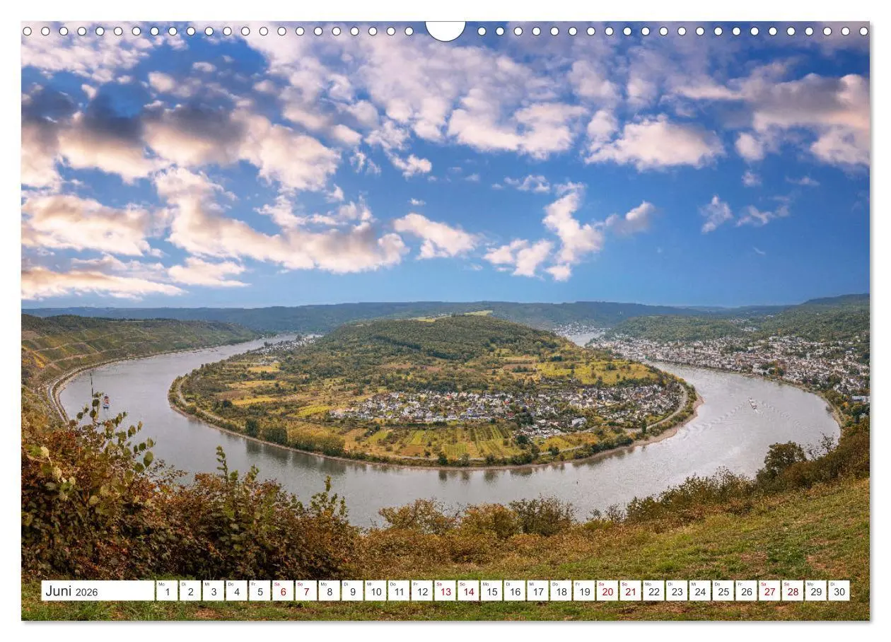 Bild: 9783457275597 | Unterwegs - Rhein-Burgen-Weg (Wandkalender 2026 DIN A3 quer),...