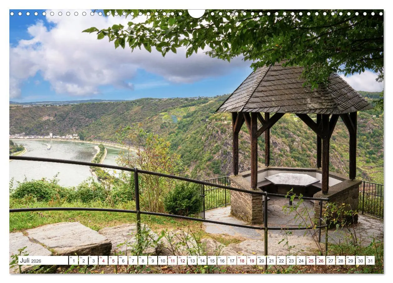 Bild: 9783457275597 | Unterwegs - Rhein-Burgen-Weg (Wandkalender 2026 DIN A3 quer),...
