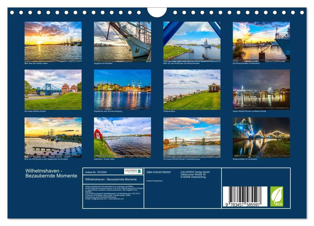 Bild: 9783457585597 | Wilhelmshaven - Bezaubernde Momente (Wandkalender 2026 DIN A4...