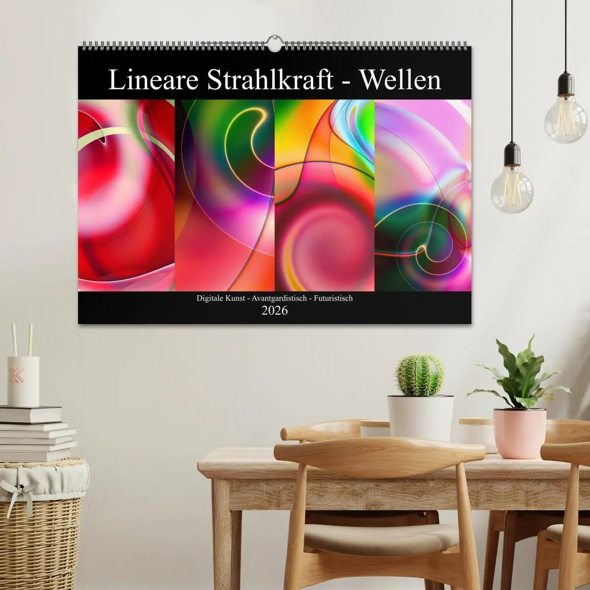 Bild: 9783457895597 | Lineare Strahlkraft - Wellen, Digitale Kunst (Wandkalender 2026 DIN...