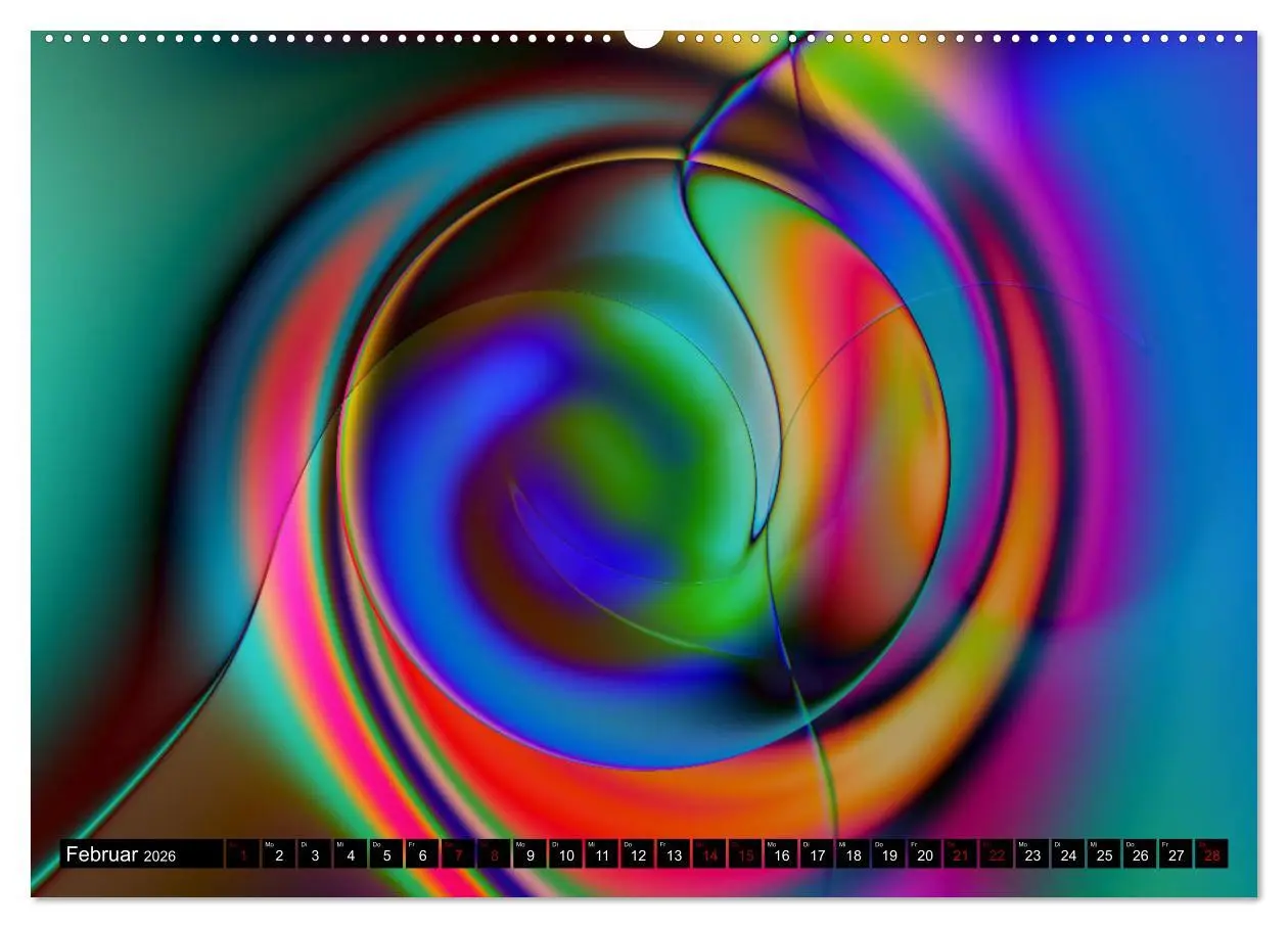 Bild: 9783457895597 | Lineare Strahlkraft - Wellen, Digitale Kunst (Wandkalender 2026 DIN...