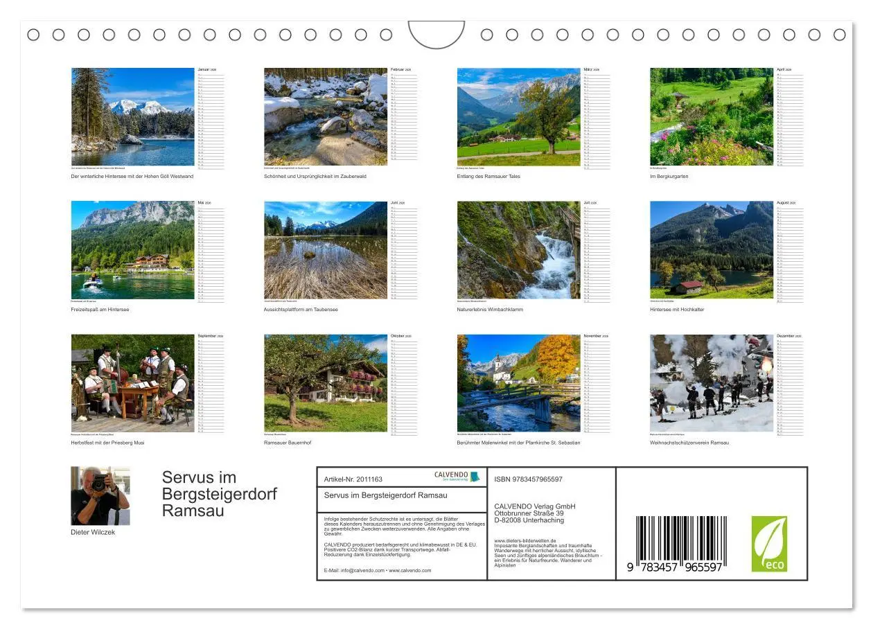 Bild: 9783457965597 | Servus im Bergsteigerdorf Ramsau (Wandkalender 2026 DIN A4 quer),...