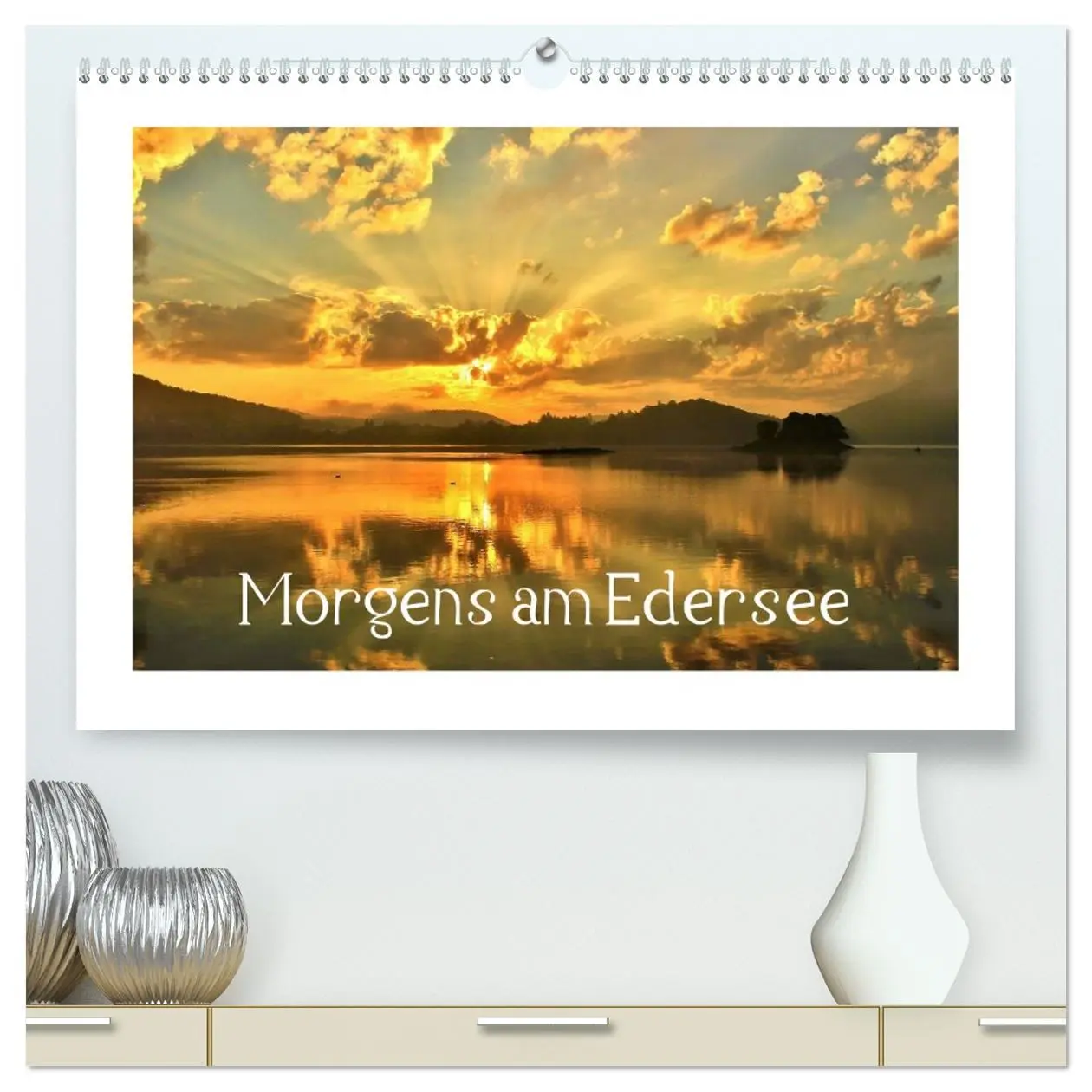 Cover: 9783516125597 | Morgens am Edersee (hochwertiger Premium Wandkalender 2026 DIN A2...