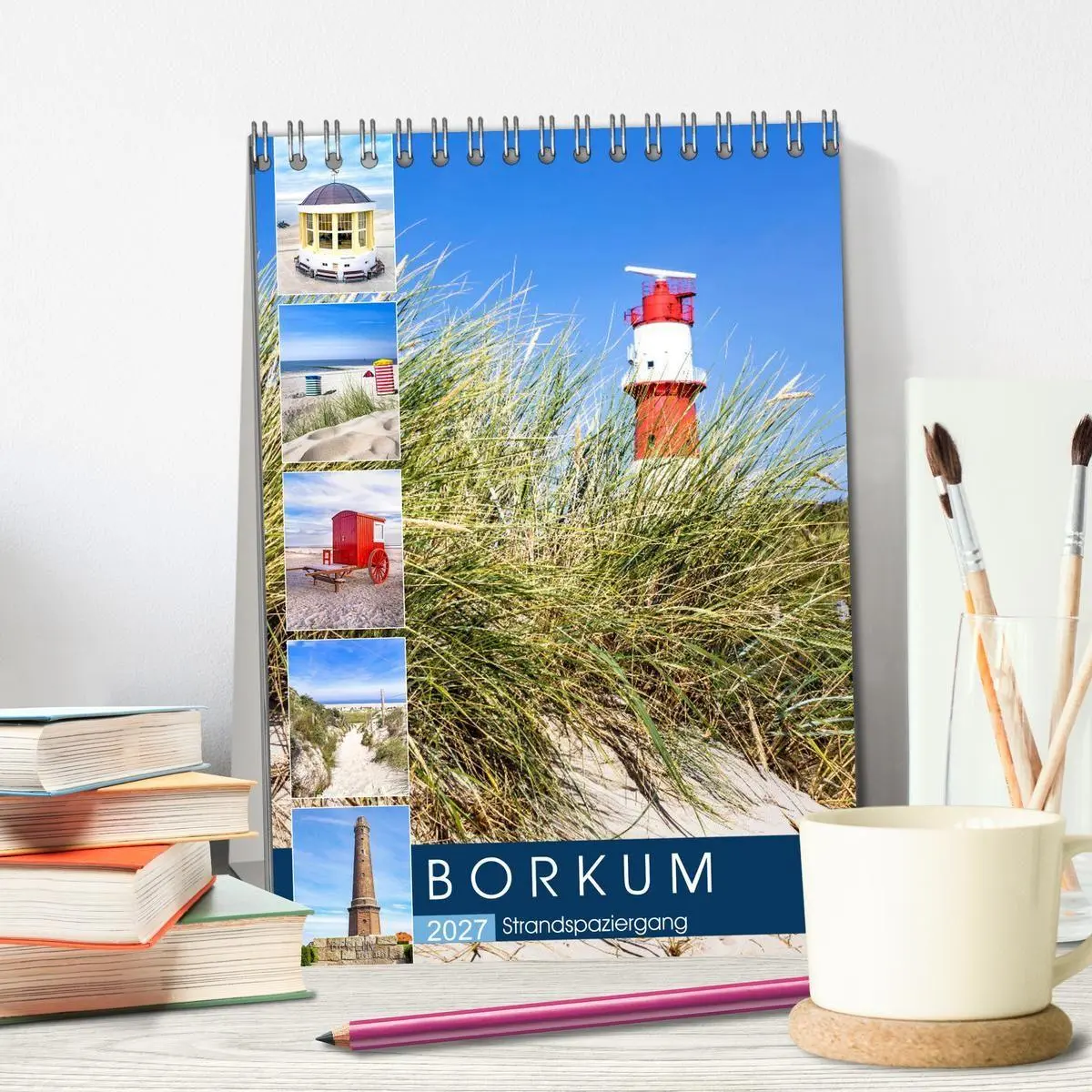 Bild: 9783569695597 | Borkum Strandspaziergang (Tischkalender 2027 DIN A5 hoch), CALVENDO...