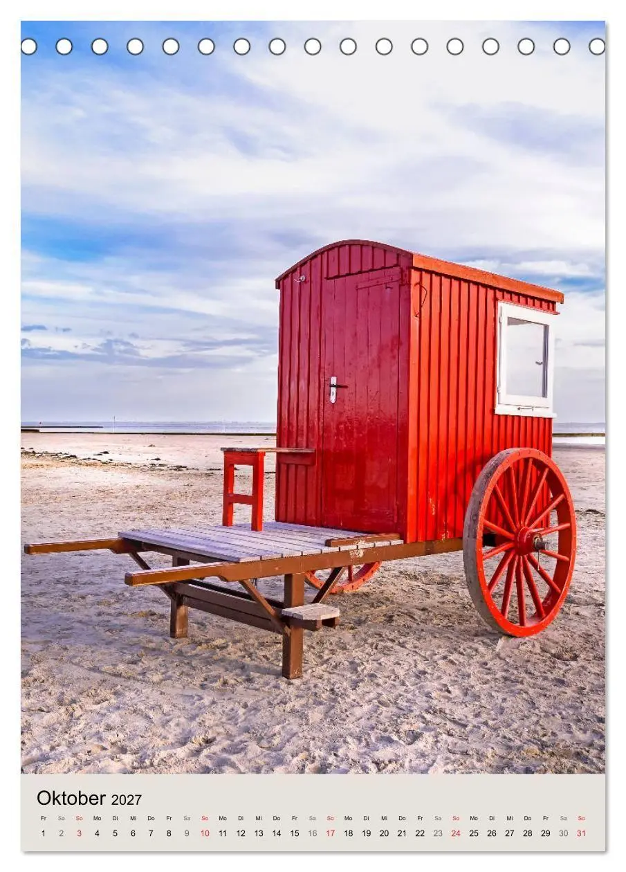 Bild: 9783569695597 | Borkum Strandspaziergang (Tischkalender 2027 DIN A5 hoch), CALVENDO...