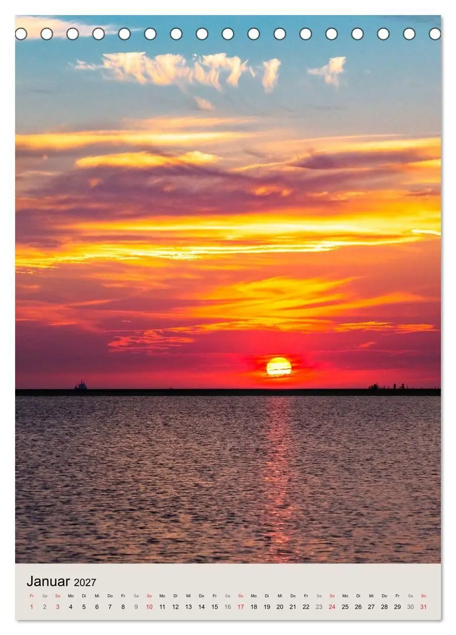 Bild: 9783569695597 | Borkum Strandspaziergang (Tischkalender 2027 DIN A5 hoch), CALVENDO...