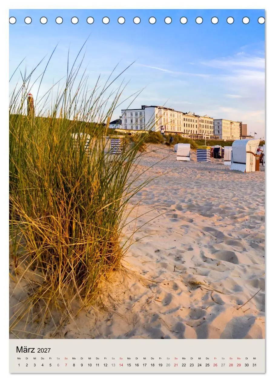 Bild: 9783569695597 | Borkum Strandspaziergang (Tischkalender 2027 DIN A5 hoch), CALVENDO...