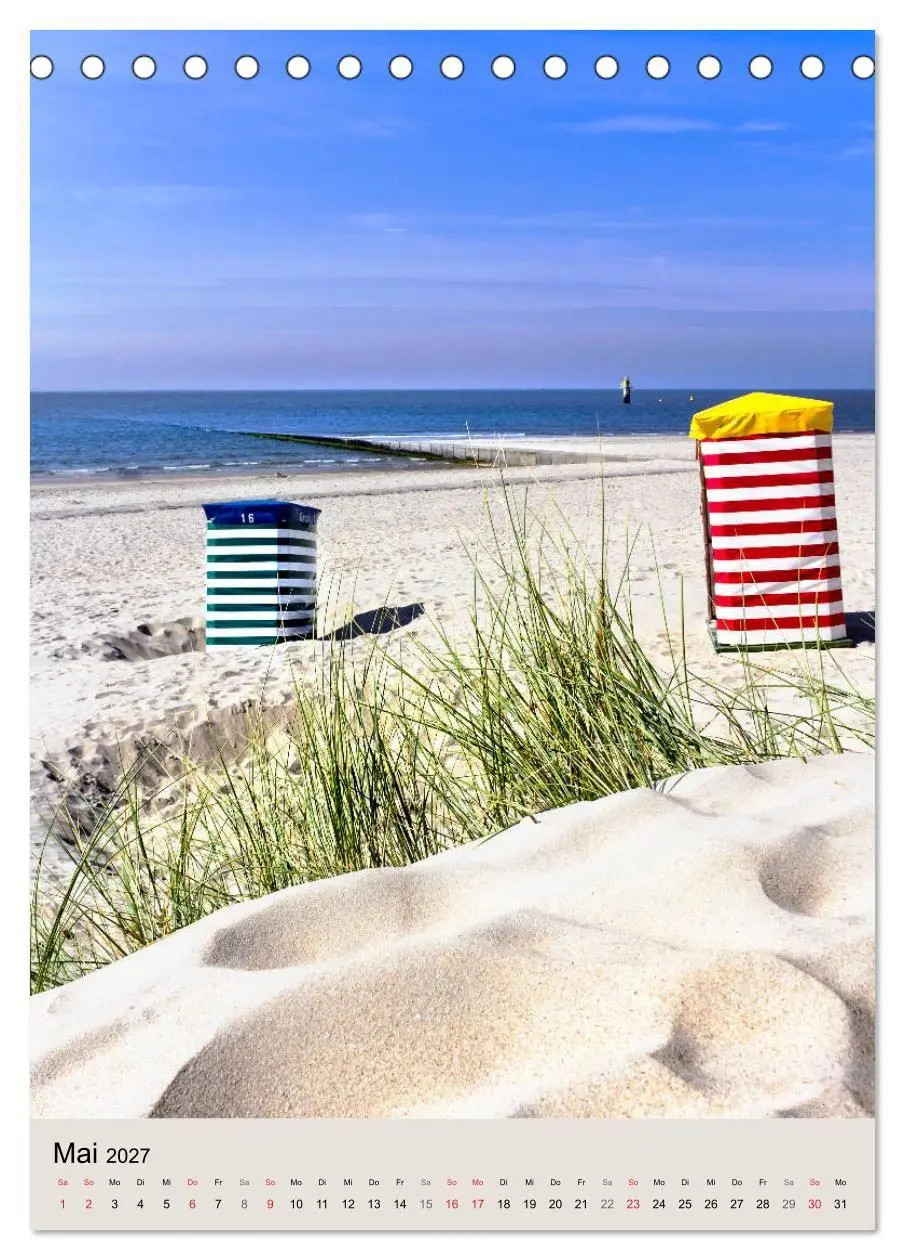 Bild: 9783569695597 | Borkum Strandspaziergang (Tischkalender 2027 DIN A5 hoch), CALVENDO...