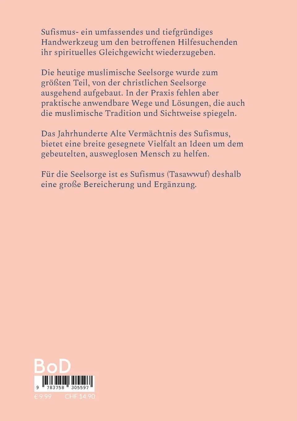 Rückseite: 9783758305597 | Sufismus und Mystik in der Seelsorge | Muslimische Seelsorge | Buch