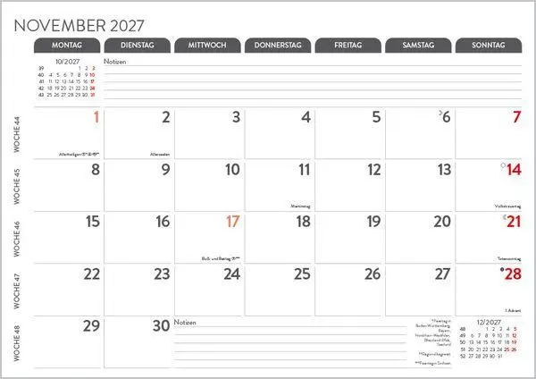 Bild: 9783819305597 | Monatsplaner 2027 | Verlag Korsch | Kalender | 12 S. | Deutsch | 2027