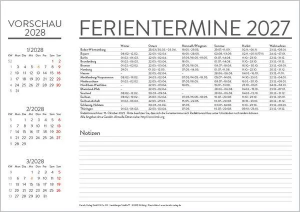 Bild: 9783819305597 | Monatsplaner 2027 | Verlag Korsch | Kalender | 12 S. | Deutsch | 2027