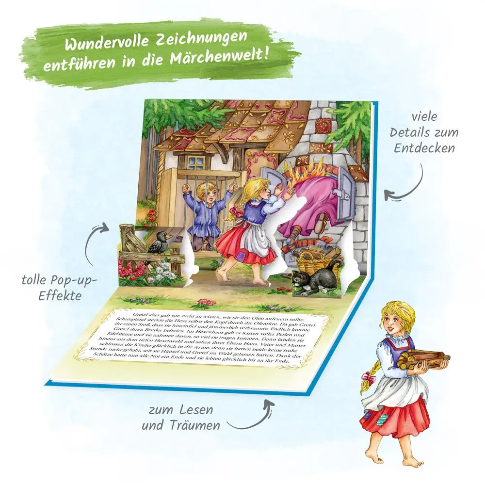 Bild: 9783965525597 | Trötsch Märchenbuch Pop-up-Buch Hänsel und Gretel | Co.KG | Buch