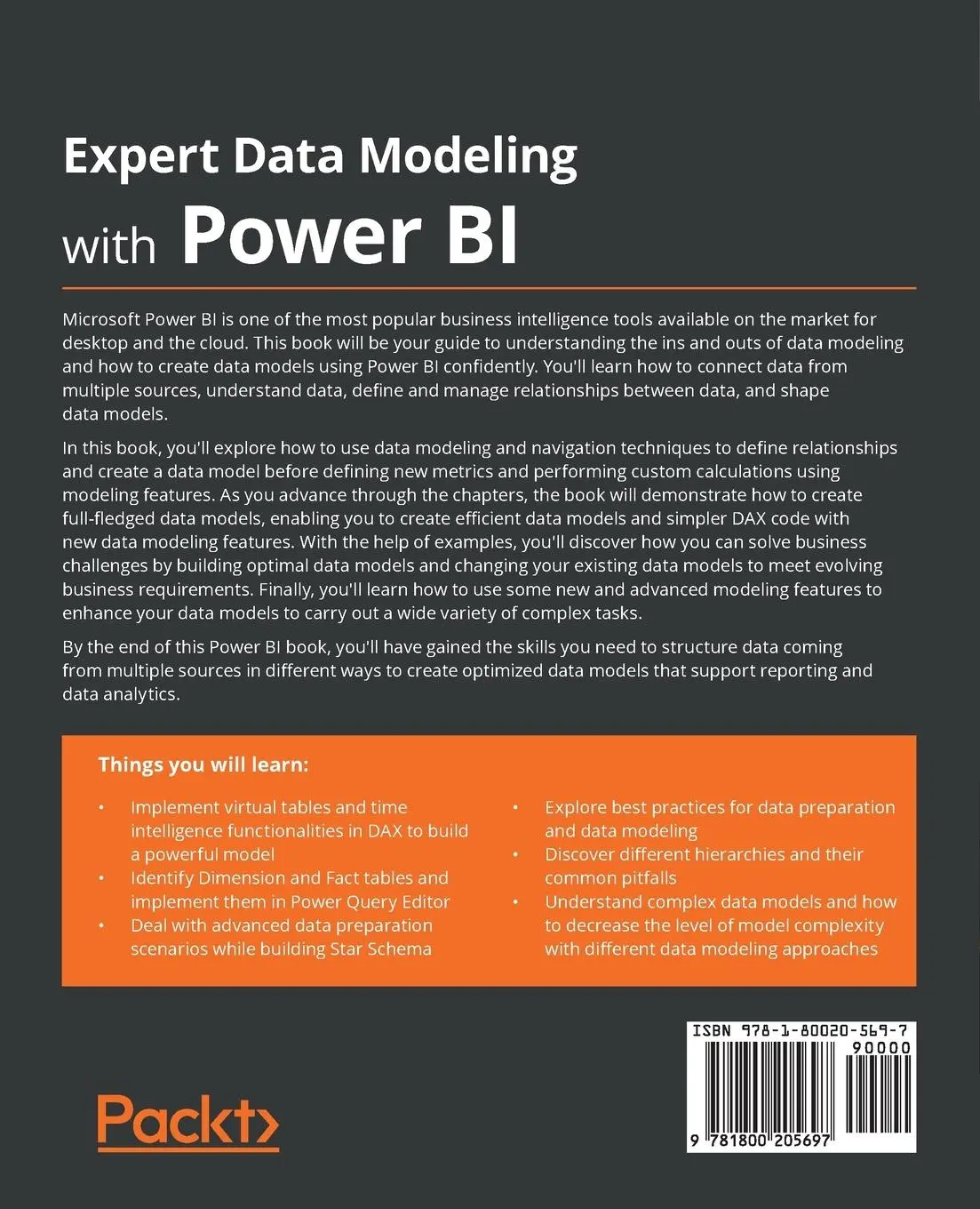 Rückseite: 9781800205697 | Expert Data Modeling with Power BI | Soheil Bakhshi | Taschenbuch