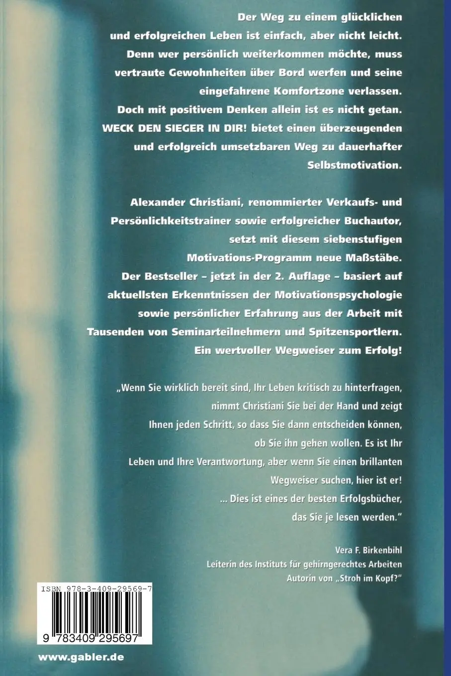 Rückseite: 9783409295697 | Weck den Sieger in dir! | Alexander Christiani | Taschenbuch | 272 S.