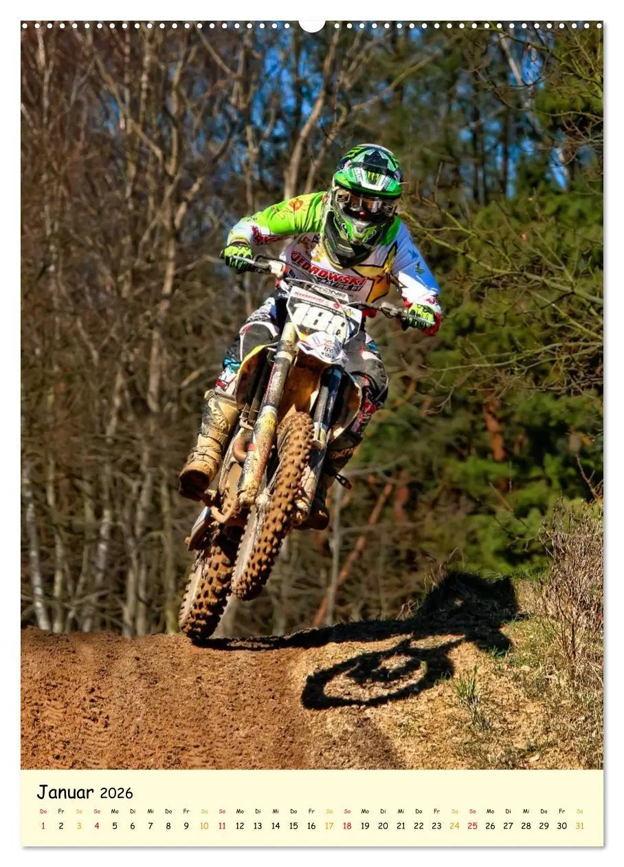Bild: 9783516425697 | Motocross - einfach cool (Wandkalender 2026 DIN A2 hoch), CALVENDO...