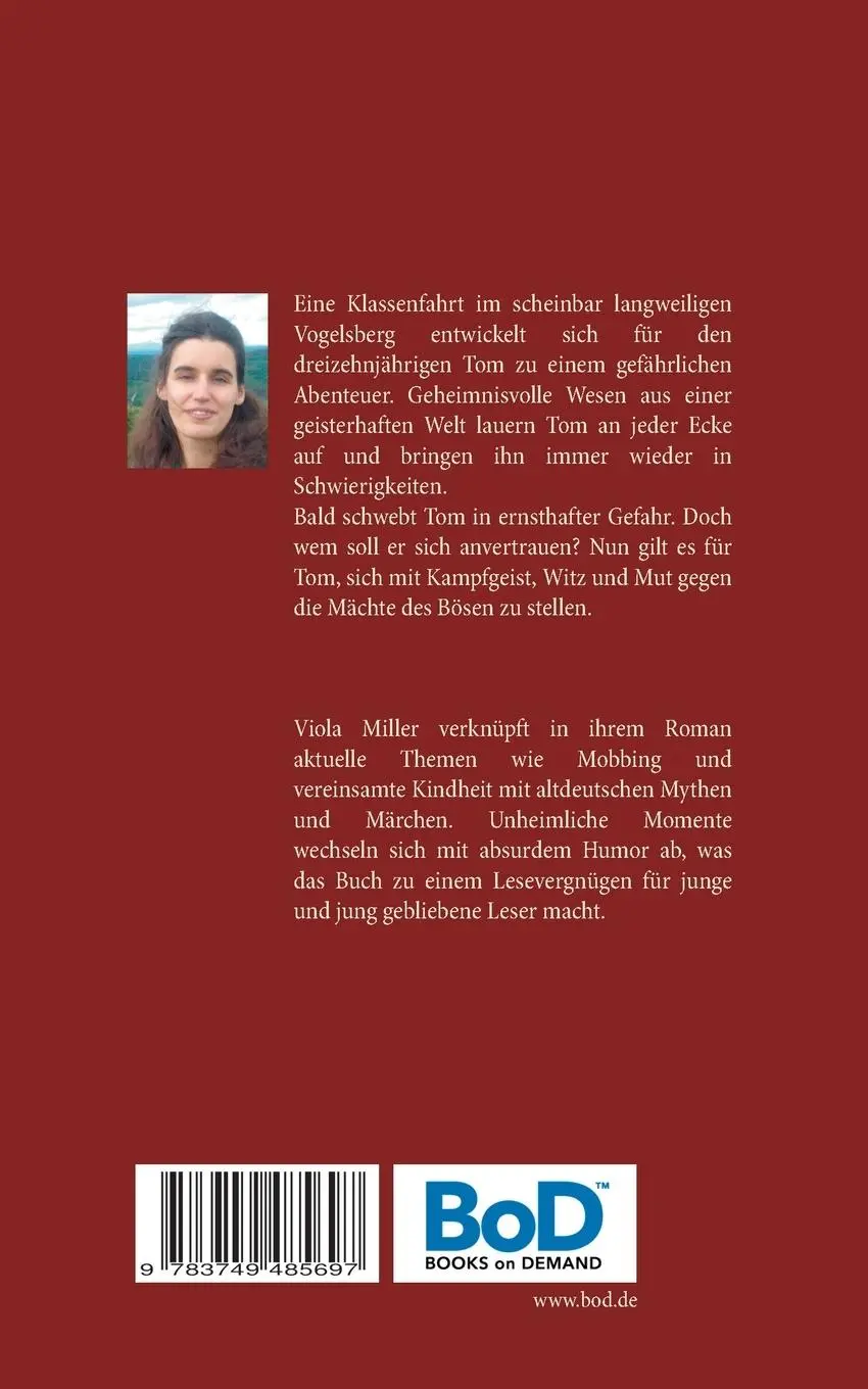 Rückseite: 9783749485697 | Toms Reise zu den Göttern | Vogelsberg Fantasy | Viola Miller | Buch