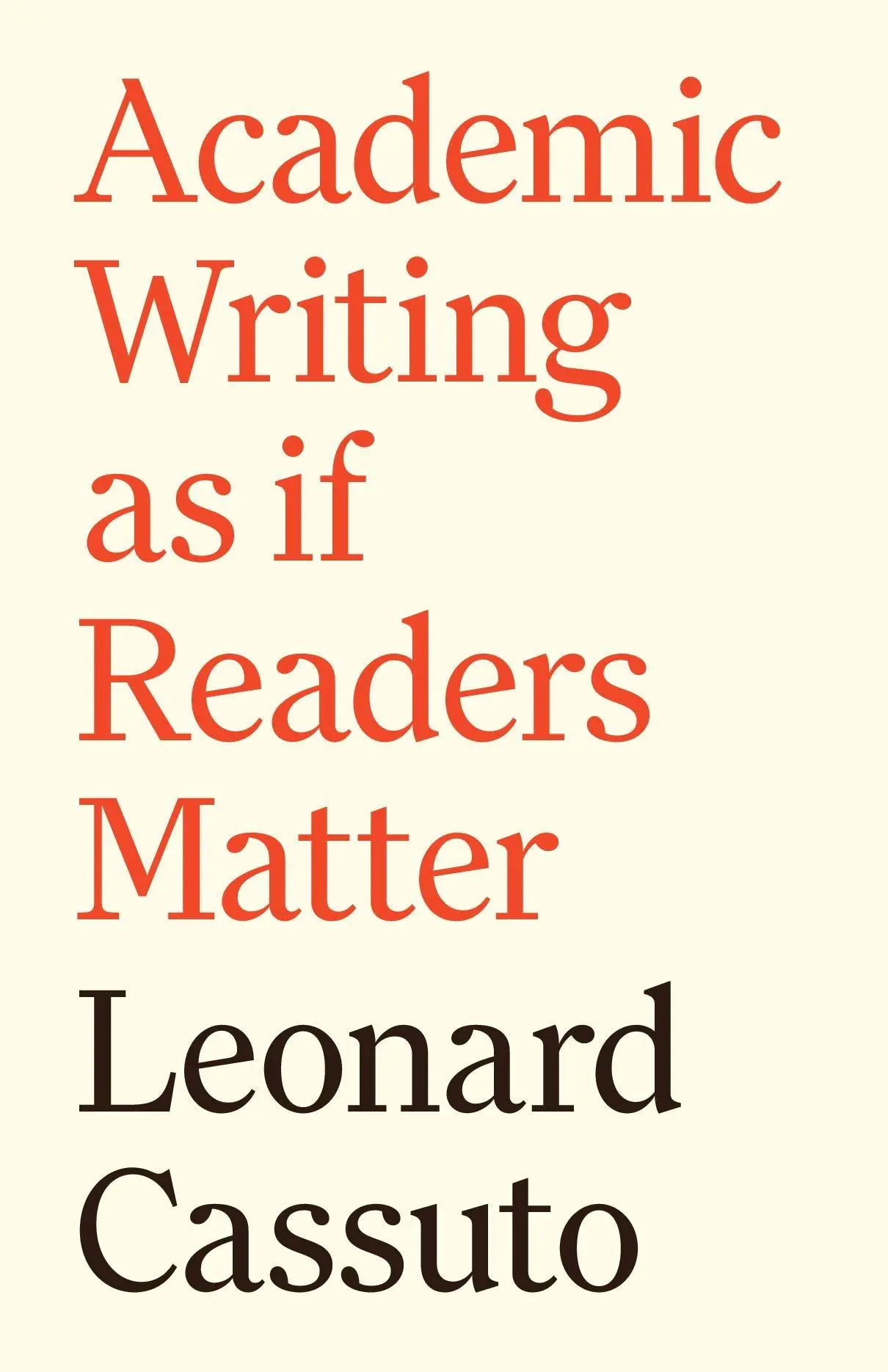 Cover: 9780691195797 | Academic Writing as If Readers Matter | Leonard Cassuto | Taschenbuch