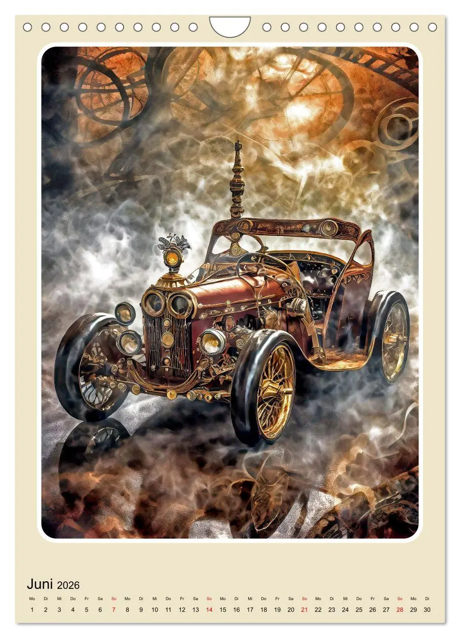 Bild: 9783516275797 | Steampunk Mobilität (Wandkalender 2026 DIN A4 hoch), CALVENDO...