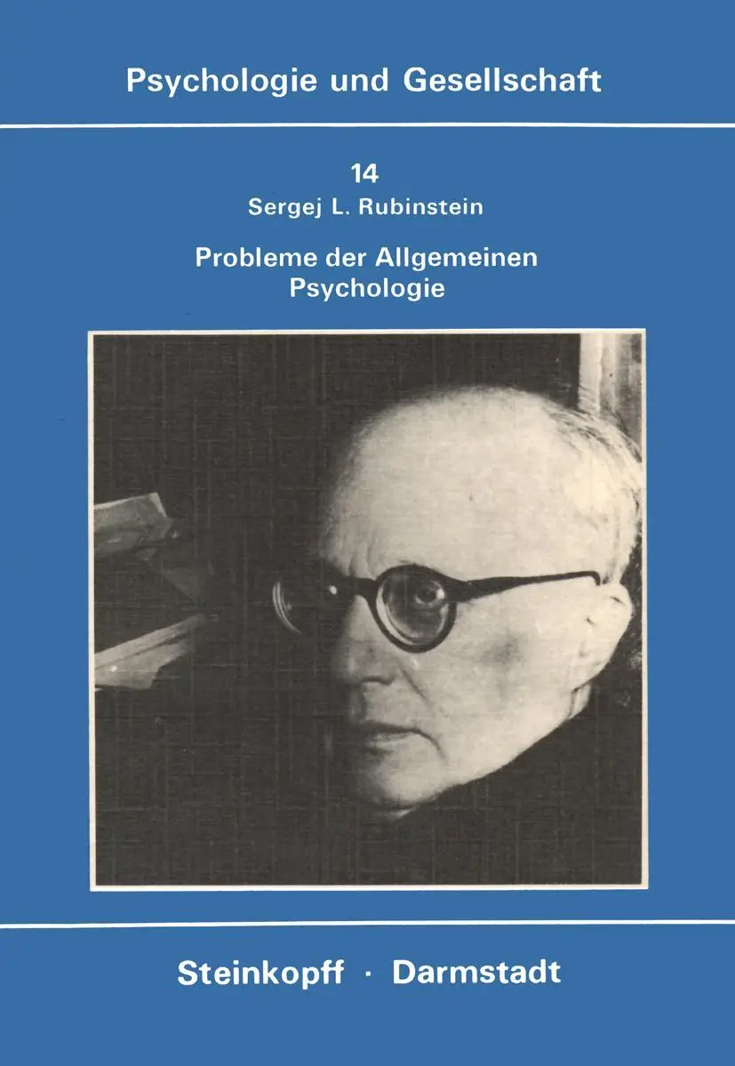 Cover: 9783798505797 | Probleme der Allgemeinen Psychologie | S. L. Rubinstein | Taschenbuch