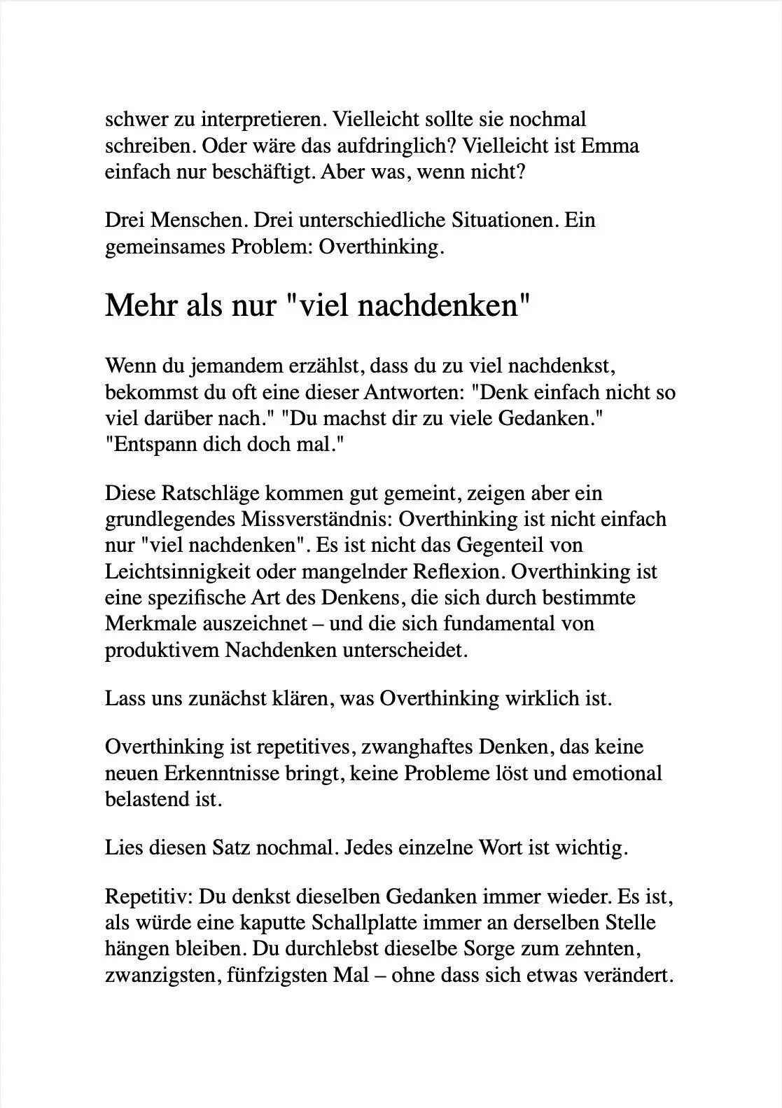 Bild: 9791281365797 | DIE OVERTHINKING-KUR | L. A. Wolf | Taschenbuch | 180 S. | Deutsch