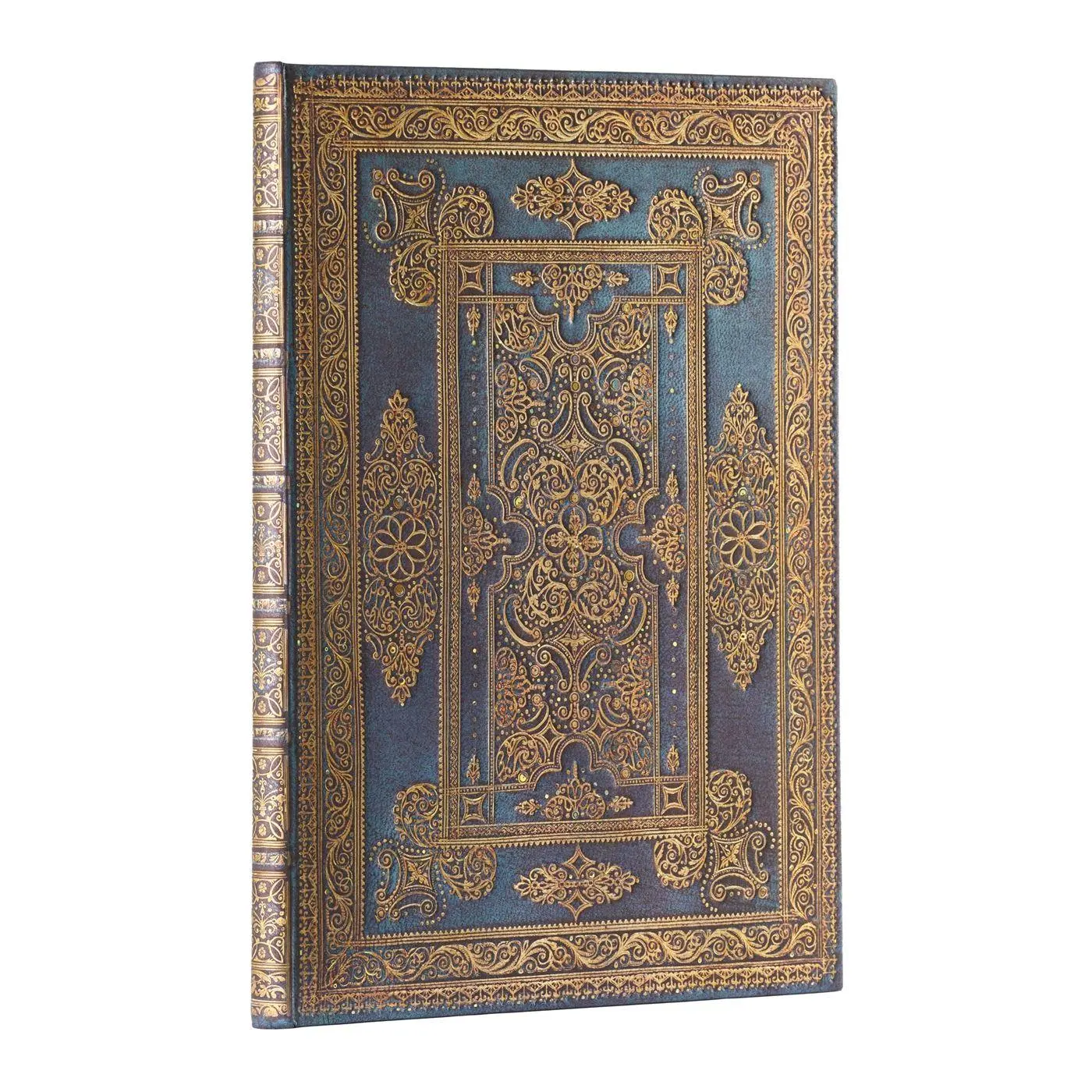 Paperblanks Blue Luxe Design Hardcover Journal Grande Unlined Elastic Band Closure 128 Pg 120 Gsm