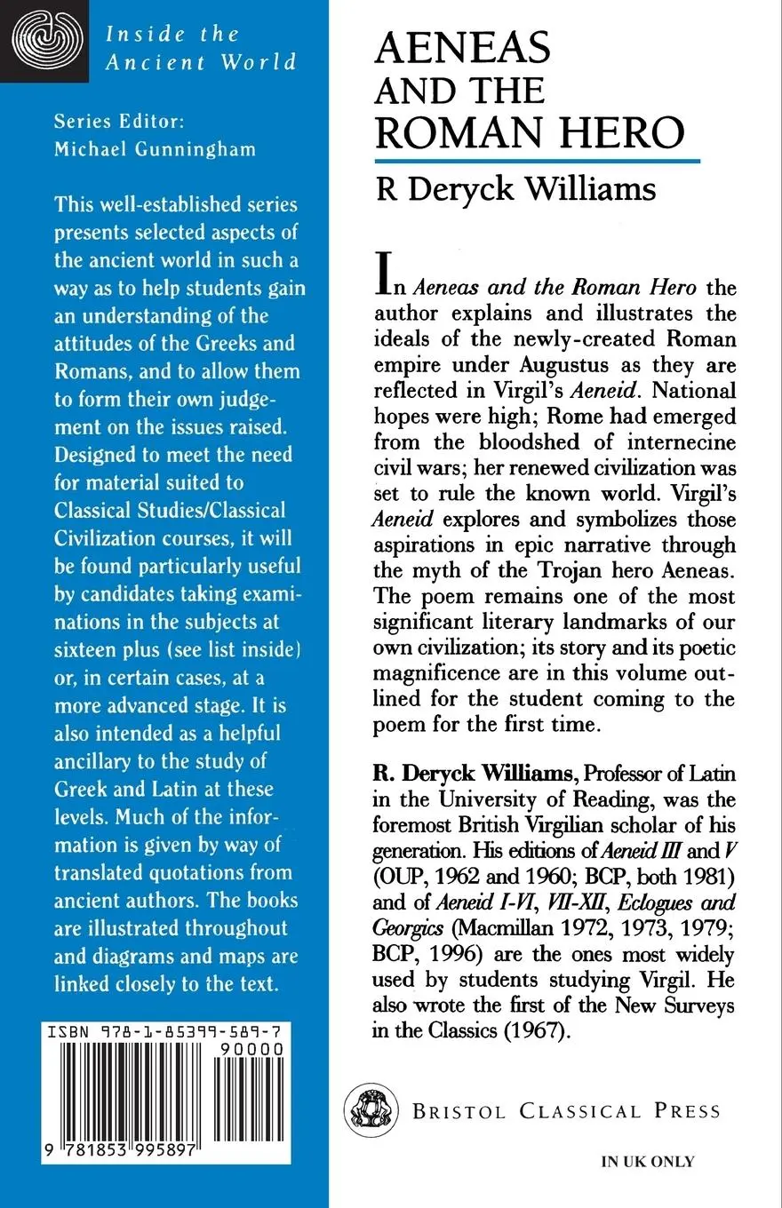 Rückseite: 9781853995897 | Aeneas and the Roman Hero | R. Deryck Williams | Taschenbuch | 2013