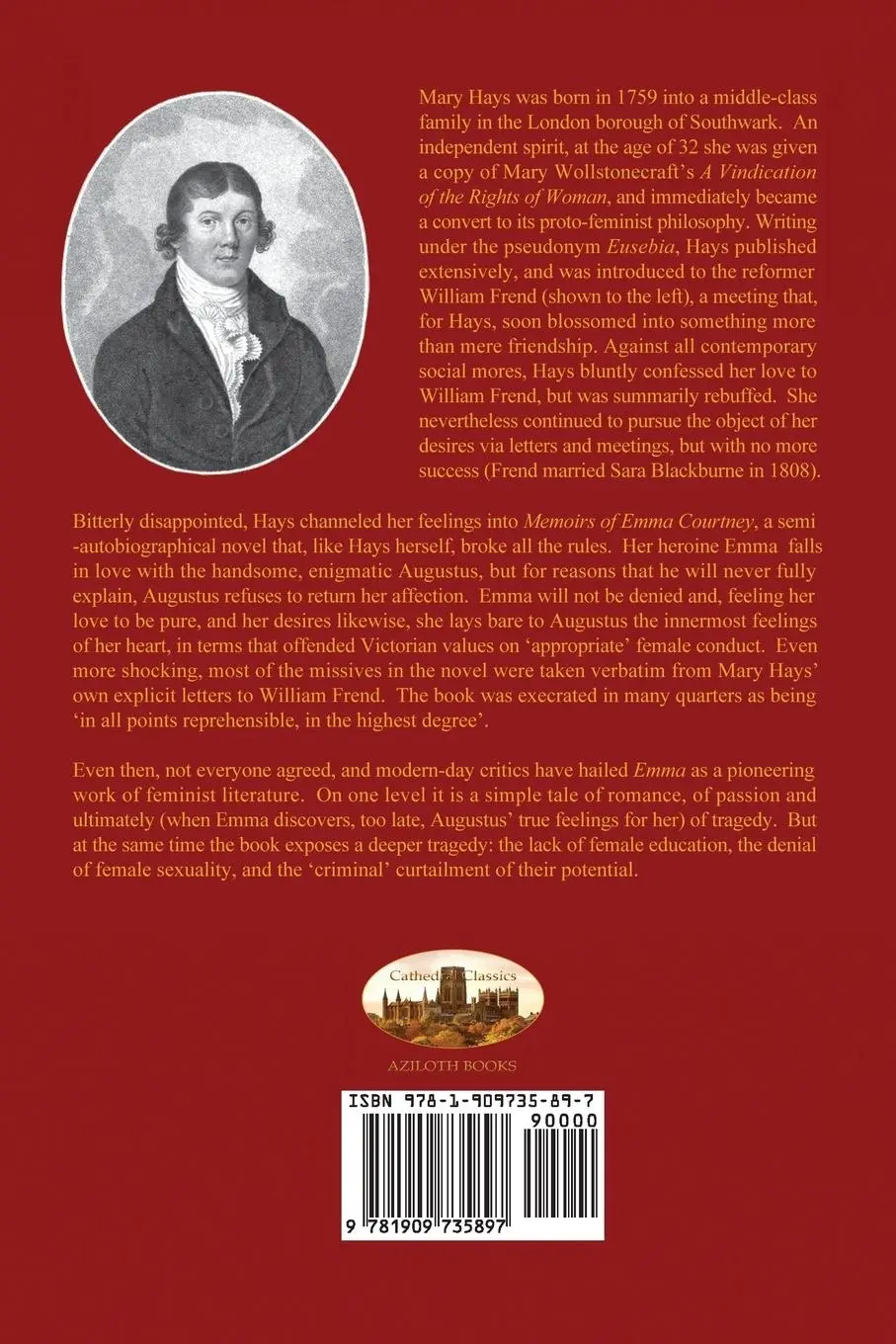 Rückseite: 9781909735897 | Memoirs of Emma Courtney - an 18th Century Feminist classic...